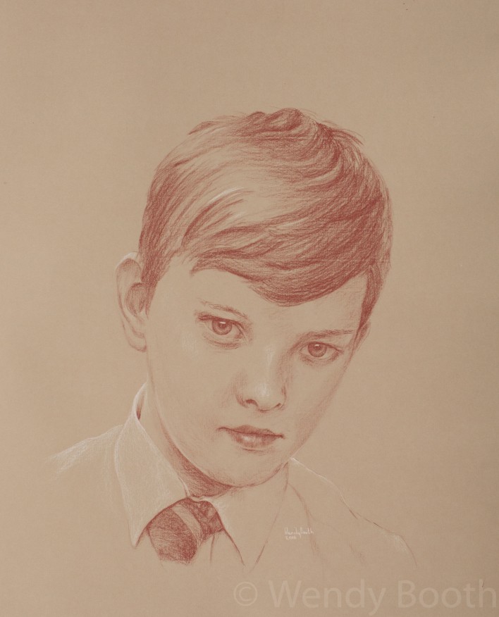 Portrait Artist Commission: Twelve year old boy - that elusive moment between innocence and insolence